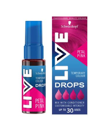 Live Schwarzkopf Colour Drops Vegan Semi-permanent Pink Hair Dye Lasts 2 to 12 Washes Petal Pink 30 ml Petal Pink 30 ml (Pack of 1) Semi-Permanent