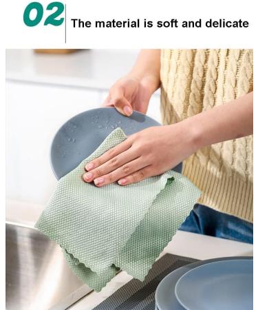 Cleaning Cloths Cleaning Cloth Fish Scale Microfibre Cloths Super Absorbent No Lint Suitable for Home Kitchen and Car 30x40cm (Color:5pcs Size:30x40cm)(Color:5pcs Size:30x40cm) (Color : 10pcs Size : - Buy Online on GoSupps.com