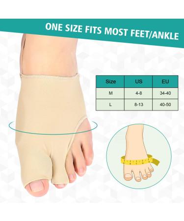 Hallux Valgus Toe Spreader Bandage | Bunion Sleeve Separator with Gel-Pad Protection for Pain Relief Day & Night Comfort - Buy Online on GoSupps.com