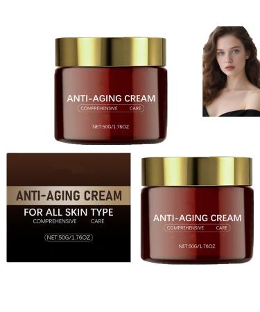 ACJZILQTJ Set of 2 anti-aging retinol face creams firming and regenerating skin reducing wrinkles and fine lines hydrating dry skin day and night care