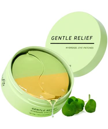 Gentle Relief Under Eye Patches | Calming Eye Treatment Gel Masks With 3-Cica Complex & Panthenol | Under Eye Masks For Dark Circles and Puffiness Under Eye Bags Wrinkle Care Men and Women