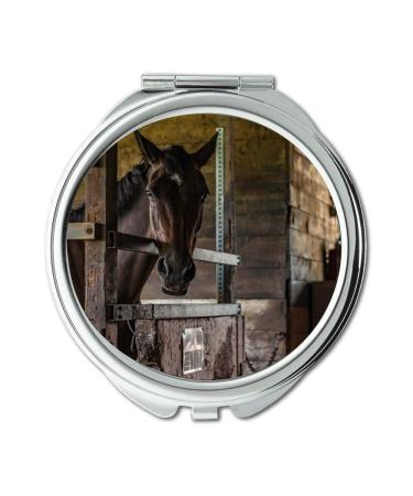 Mirror Compact Mirror animal barn building pocket mirror portable mirror