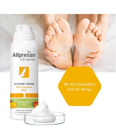  Allpresan Allpresan Foaming Foot Cream - Mango Scent - For very dry skin - For daily care of very dry feet - 2 x 125 ml - Buy Online on GoSupps.com