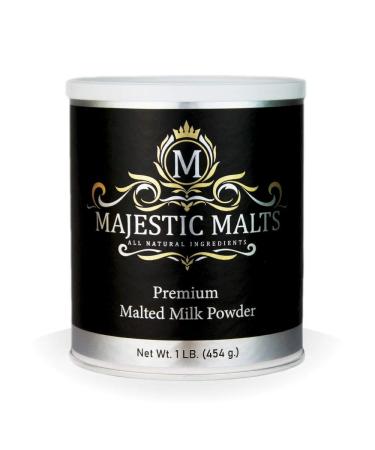 Majestic Malts Malted Milk Powder Mix for Milkshakes and Baking 1 lb 1 Pound Pack of 1