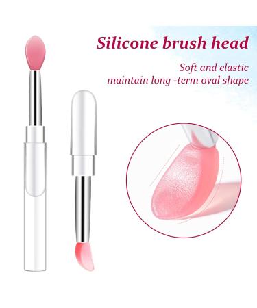 10 Pcs Silicone Lip Brushes - Lipstick Applicator with Caps for Makeup & Beauty | Ideal for Lip Masks & Eyeshadow - Buy Online on GoSupps.com