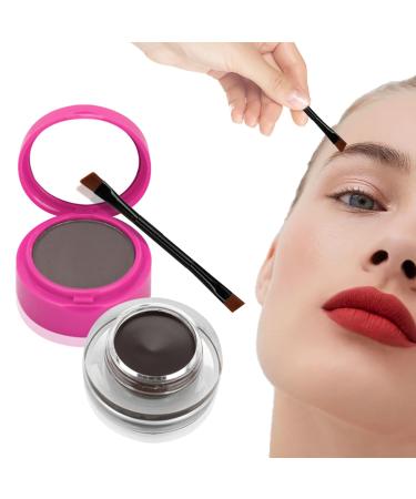 Eyebrow Powder Set | 2 in 1 Eyebrow Powder Sculpting Kit - Double Head Waterproof Brow Make Up Kit Brow Contour Kit for Girls Women 3