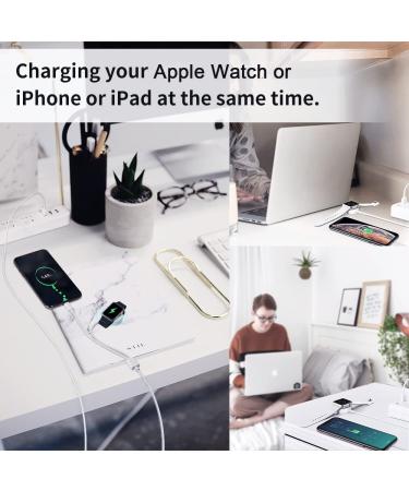 Apple MFi Certified 2 in 1 Portable Wireless Charging Cable for Apple Watch and iPhone - Compatible with Series 8/7/SE/6/5/4/3/2/1 & iPhone 12/13/14/Pro/Max/XR/XS Max - USB A Port - Buy Online on GoSupps.com