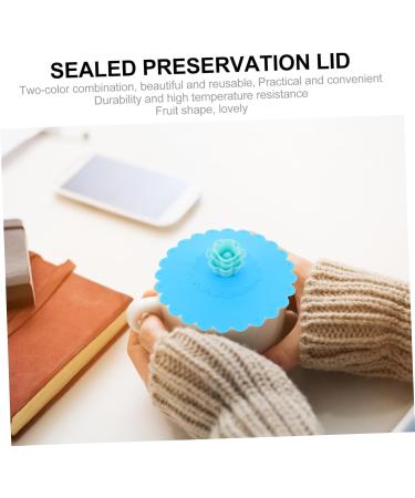 ABOOFAN 4pcs Silicone Cup Lid Cartoon Cup Lid Gloves with Nails Cover Strawberry Cup Grid Miss - Buy Online on GoSupps.com