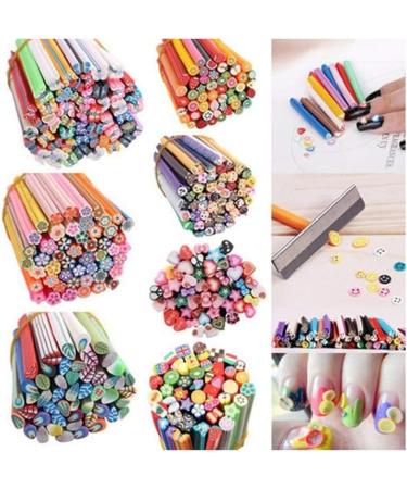 50pcs Fruit Nail Stickers Nail Art Pegatinas Para U as Sticks Cane 3d Accessories Polymer Clay - Buy Online on GoSupps.com