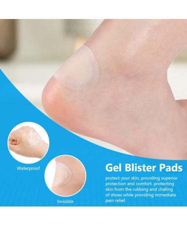 ACWOO Blister Plasters 16PCS - Invisible Hydrocolloid Gel Bandages for Feet, Toes, Fingers and Heels - Waterproof Blister Cushion Pad - Buy Online on GoSupps.com