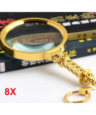 Magnifying Glasses Magnifying Glass Large 8X Powerful Handheld Magnifier for Kids Jewellers Reading Newspaper Books/a The New - Buy Online on GoSupps.com