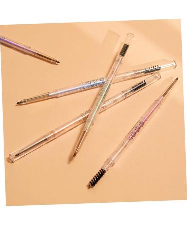 Housoutil 5pcs Tools Eyebrow Makeup Double-head with Thin Pens Pencil Brown Brush Pencils S Anti-perspiration - Buy Online on GoSupps.com