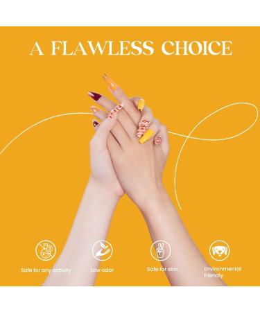 Beetles Gel Nail Polish Set Fall Winter Colours Yellow Orange Gold Glitter Red Gel Polish Soak Off UV Gel Nail Polish Nail Art Salon Manicure Gel Nail Kit DIY at Home Nail Gifts for Women Thanksgiving Day - Buy Online on GoSupps.com