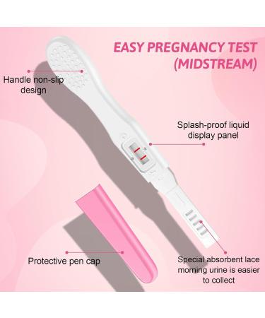 Pack of 5 Pregnancy Tests Quick 3-Minute Detection Individually Sealed Pink Reliable & Discreet Shipping Worldwide - Buy Online on GoSupps.com