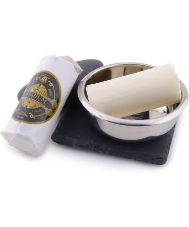 Haryali London Black 5-Part Shaving Set | Double Edge Razor Brush Soap & Bowl | Premium International Shipping - Buy Online on GoSupps.com