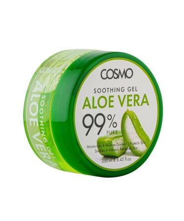Moisturizing 99% Pure Soothing Gel 250ml Cools and Soothes Sunburn Specially for Summers Protects & Refresh Skin For Men and Women (8.45 fl.oz Aloe Vera) Aloe Vera 8.45 Fl Oz (Pack of 1)