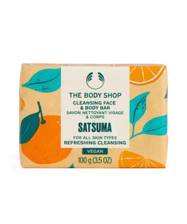 The Bod.y Shop Satsuma Cleansing Face & Body Bar Cleanses & Revitalizes Skin Vegan 3.5oz