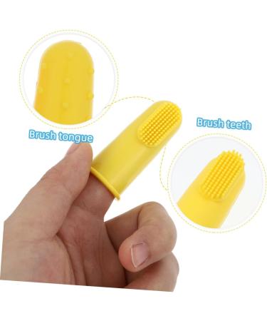 Minkissy 12-Piece Baby Silicone Toothbrush Set | Child & Pet Tooth Cleaning Tools | Fingerbrush for Toddlers & Kids - Buy Online on GoSupps.com