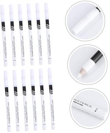 Healeved 84 Pcs Eyeliner Pencil White Marker Pen Liquid Makeup Cosmetic Pencil White Liner Stick Wooden Pole - Buy Online on GoSupps.com