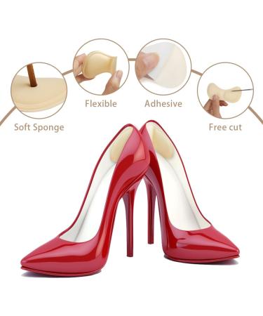 flintronic 6 Pairs Sneaker Repair Patch Heel Patch Shoe Heel Repair Sneaker Leather Heel Protector Heel Pad Repair for Most Types #3 6 Pairs Skin Color + Black - Buy Online on GoSupps.com