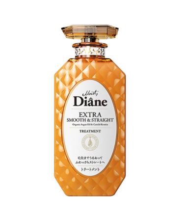 Moist Diane Perfect Beauty Extra Smooth & Straight Dry Scalp & Hair Treatment/Conditioner for Women & Men Organic Keratin Scalp Moisturizing Treatment for Hair Care from Japan 15.2 fl oz/450mL