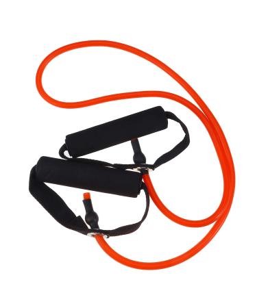 Yoga Elastic Fitness Exercise Pull Rope Exercise Resistance Bands Workout Bands with Handle for Women (Black + Green)