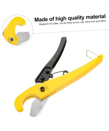 Housoutil 1x Plane Hand Cutter & Trimmer for Plants - Versatile Scissors for Tinkering Dice Rolling Moxa Cone Cutting - 20x4cm Yellow - Buy Online on GoSupps.com
