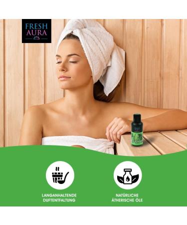 Fresh Aura Sauna Infusion - Mountain Pine & Essential Oils | Long-Lasting Aromatic Scent | Made in Germany | 100ml - Buy Online on GoSupps.com