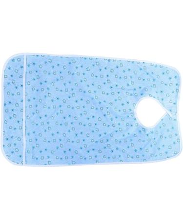 4 Types High Temperature Resistance No Deformation Pratical Dining Aid Bib Bib Apron Catch Food Leaking Soup for Adult the Elderly(27*17*2cm-Flower blue) - Buy Online on GoSupps.com
