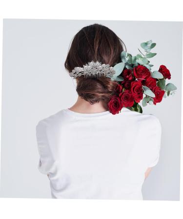 DOITOOL Pearl Headpiece Bridal Hair Comb Fashion Hair Comb Jeweled Hair Clips Pearl Hair Barrettes Wedding Rhinestone Hair Comb Hair Insertion Comb Silver Bride Accessories - Buy Online on GoSupps.com