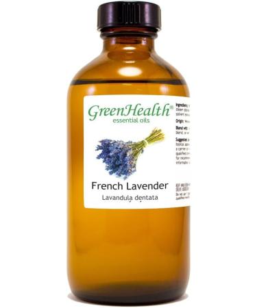 French Lavender 8 fl oz (237 ml) Glass Bottle w/Cap 100% Pure Essential Oil GreenHealth - Buy Online on GoSupps.com