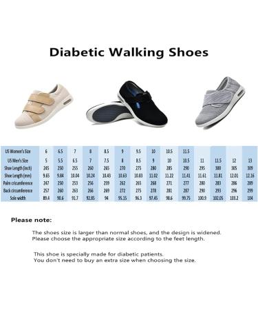 ZGDG Men's Adjustable Closure Diabetic Edema Shoes - Wide Width Lightweight Sneaker for Swollen Feet & Elderly - 13 Wide Grey - Buy Online on GoSupps.com