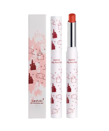 hhseyewell 5 in 1 Lipstick Color Makeup Lip Feeling Nourishes Plush Fog Lipstick Cute Velvet Lip Glaze Sweat Proof Not Easy To The Cup Student 1 Items One Size C