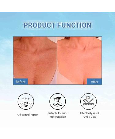 Organic SPF50+ PA++++ Moisturizing Sunscreen for All Skin Types (2PCS) - Buy Online on GoSupps.com