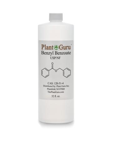 Benzyl Benzoate USP Grade Liquid 32 fl. oz. - Great for Fragrance/Aroma Compounds Cosmetics Hair & Scalp Products.