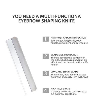 Precision Brow Razor Blades for Women - 100 Disposable Eyebrow Blades & Tool Holder for Perfect Shaping & Grooming - Buy Online on GoSupps.com