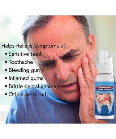 20ml Toothache Relief Spray - Effective Dental Pain Treatment for Teeth & Gums (2PCs) - Buy Online on GoSupps.com