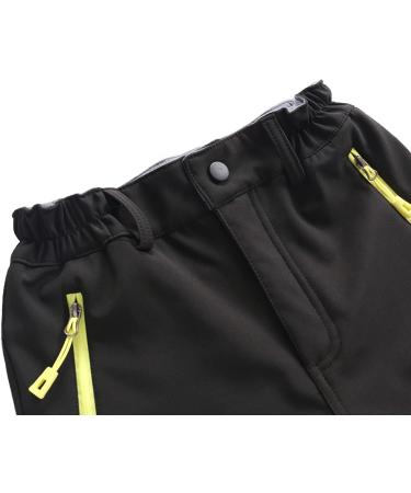 M2C Kids Youth Waterproof Hiking Pants Ski Snow Softshell Trousers Black 10-12 Years - Outdoor Adventure Gear - Buy Online on GoSupps.com