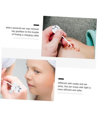 Infant Octopus Spoon for Ear Wax Removal - Illuminated Plastic Light with Curette, Cartoon Design - Reusable Cleaning Tool for Adults and Kids - Buy Online on GoSupps.com