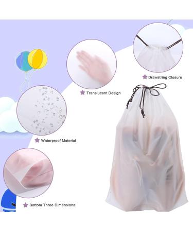 50 Pack Clear Travel Shoe Bags - Dustproof & Waterproof Storage Organizers for Women and Men - Buy Online on GoSupps.com