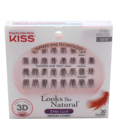 Kiss Ever-Ez Trio Lashes Medium Combo (6 Pack)