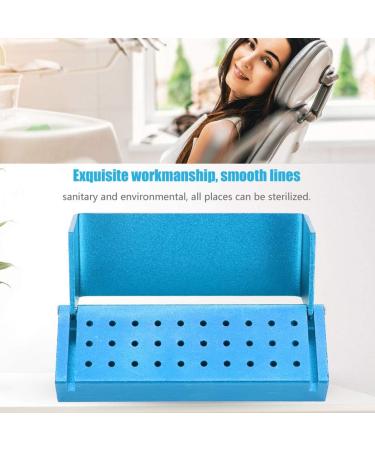Dekayim Disinfection Box - 30 Holes Aluminum Case for Dental Burs | AutoClavable Tool Holder (Blue) - Shop Internationally! - Buy Online on GoSupps.com