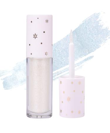 wiwoseo Liquid Eyeshadow Glitter Korean Makeup Diamond Highly Pigmented Eyeshadows Japanese Natural Korean Eye Glitter Shining Eyeshadow Long Lasting Eyeshadow Cosplay Makeup (Diamond) B-Diamond