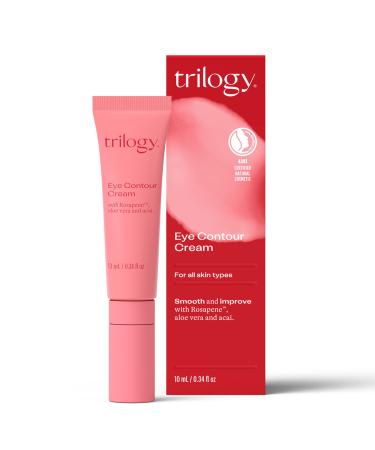 Trilogy Eye Contour Cream  0.34 Fl Oz - For Ageing Skin - Intense Hydration & Radiance Overnight with Glycablend   L22  & Vitamin C - Made in New Zealand - Clean  Natural Beauty (0.34 Fl Oz) 0.34 Ounce (Pack of 1)