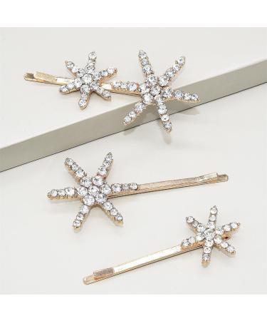 Limtula Lovely Hair Clip for Girls -slip Hair Barrettes for Teenagers Star Shape Hot Girls One Word Hair Pin Silver - Buy Online on GoSupps.com