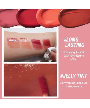 MILKTOUCH Glossy Jelly O Lip Tint (Peach Bear) - Intense Pigment Formula for Clear & Syrupy Finish, Long-Lasting Candy-Coated Gloss - 0.15 fl.oz - Buy Online on GoSupps.com