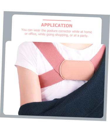 Back Brace Straightener Belt - Electronic Posture Corrector & Anti Hunchback Support Strap - Pink Polyester - Adjustable Comfort for Men & Women - Perfect Posture Trainer 22x14x2cm - Buy Online on GoSupps.com