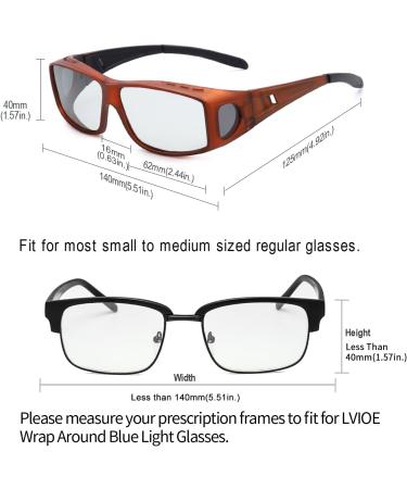 Fit Over Blue Light Blocking Glasses and Computer Eyewear- Wear Over Prescription Glasses/Reading Glasses/RX Glasses - Buy Online on GoSupps.com