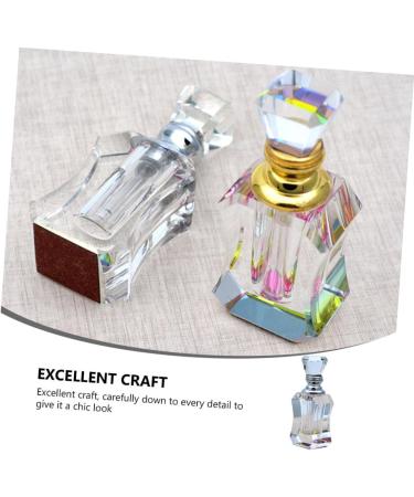 SOLUSTRE Perfume Bottle Hair Scrunchie Chiffon Mini Empty Dropper Bottle Glass Essential Oil Dispenser Perfume Vial Small Perfume Dropper Bottle Glass Dropper Bottle Glass Bottle Crystal - Buy Online on GoSupps.com