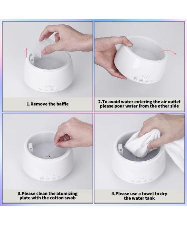 Aroma Diffuser 300ml - Essential Oil Humidifier with 4 Timers 2 Fog Modes & 16 LED Colors | Perfect for Bedrooms & Kids' Rooms - Buy Online on GoSupps.com